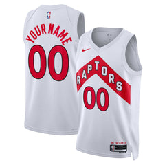 Association Edition Toronto Raptors Unisex Swingman Custom Jersey White | NBA