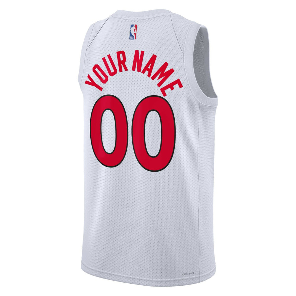 Association Edition Toronto Raptors Unisex Swingman Custom Jersey White | NBA