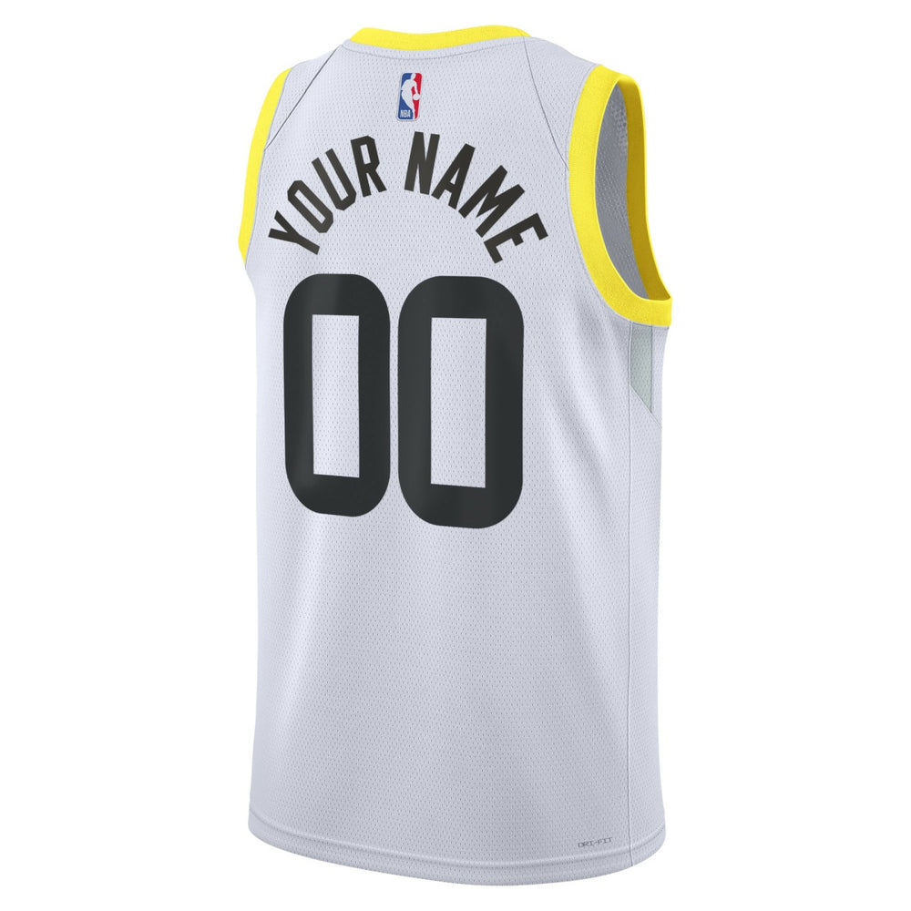 Association Edition Utah Jazz Unisex Swingman Custom Jersey White | NBA