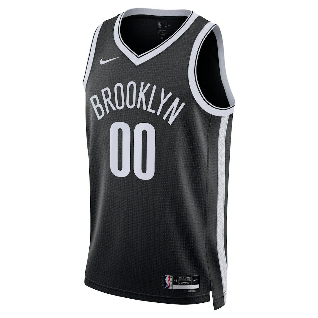 Icon Edition Brooklyn Nets Unisex Swingman Custom Jersey Black | NBA