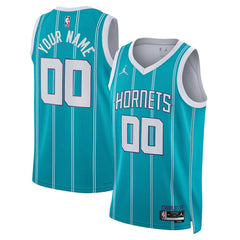 Icon Edition Charlotte Hornets Jordan Brand Unisex Swingman Custom Jersey Teal | NBA