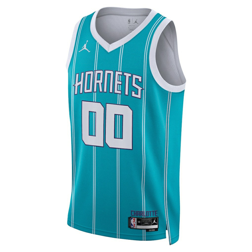 Icon Edition Charlotte Hornets Jordan Brand Unisex Swingman Custom Jersey Teal | NBA