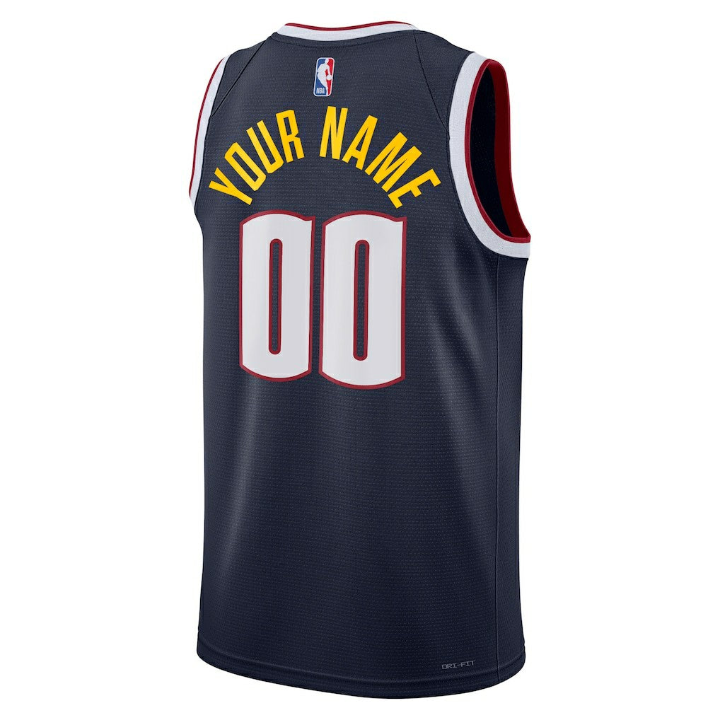 Icon Edition Denver Nuggets Unisex Swingman Custom Jersey Navy sale | NBA