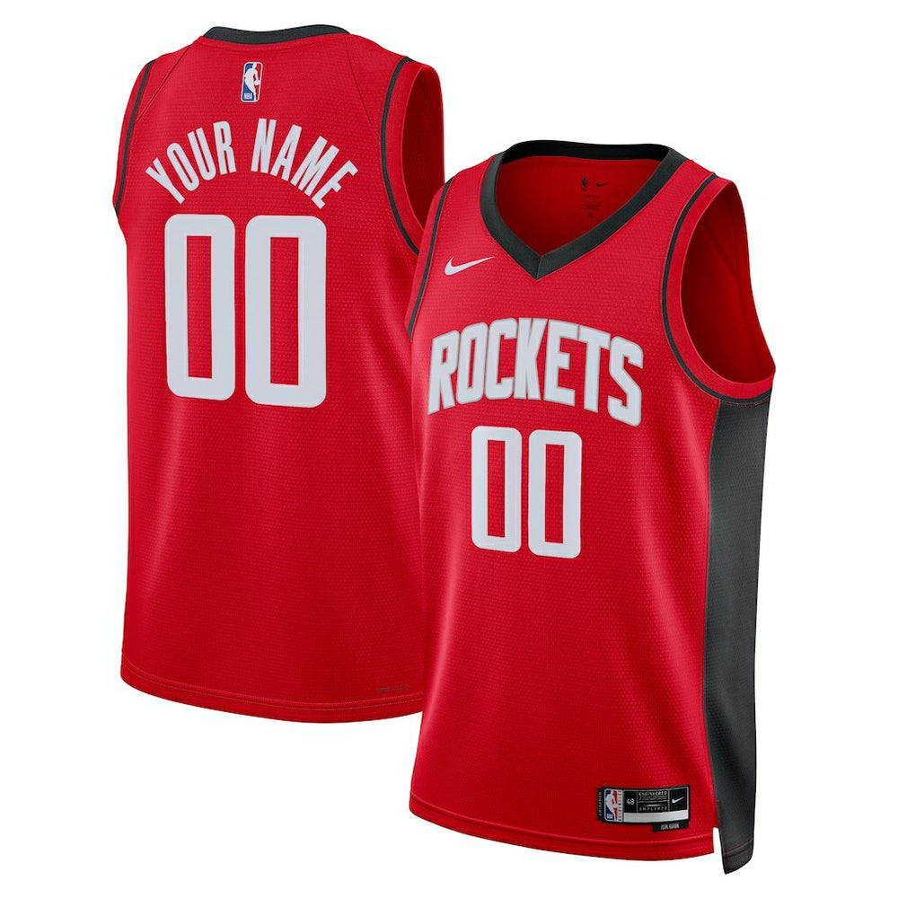 Icon Edition Houston Rockets Unisex Swingman Custom Jersey Red | NBA