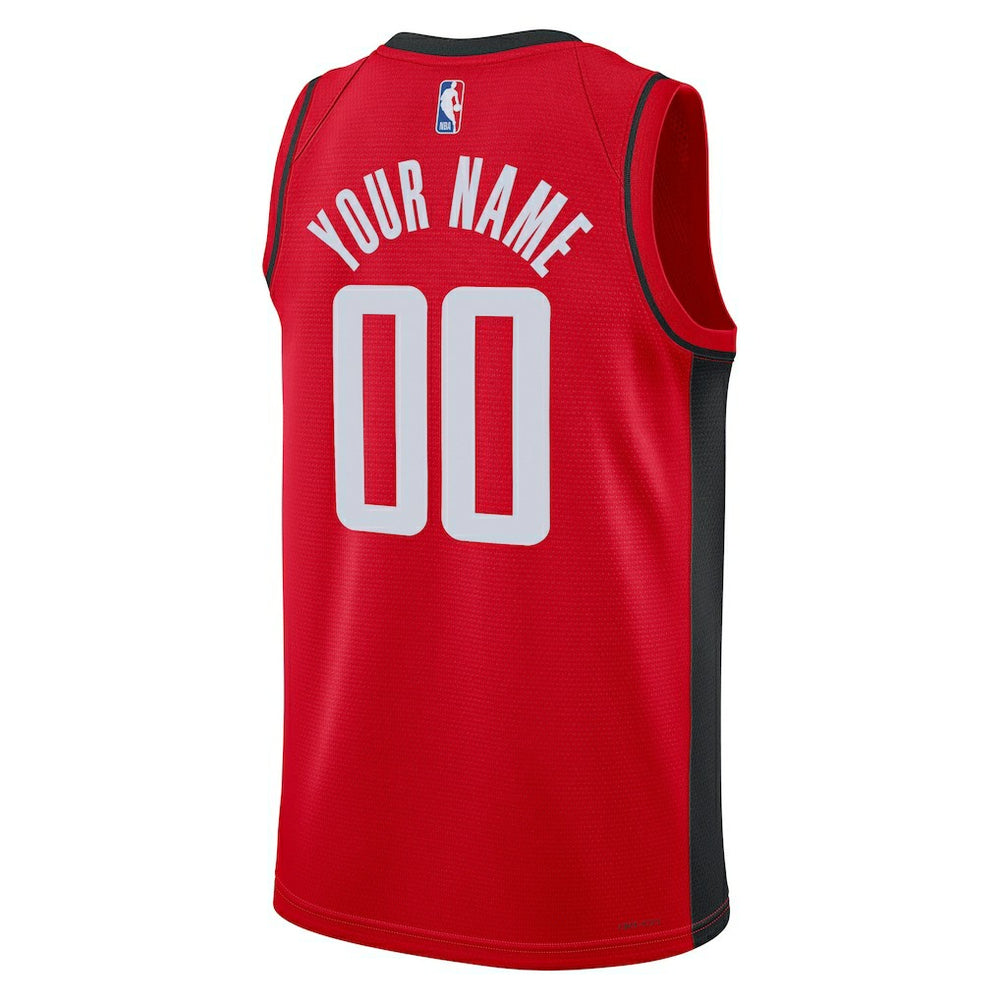Icon Edition Houston Rockets Unisex Swingman Custom Jersey Red | NBA