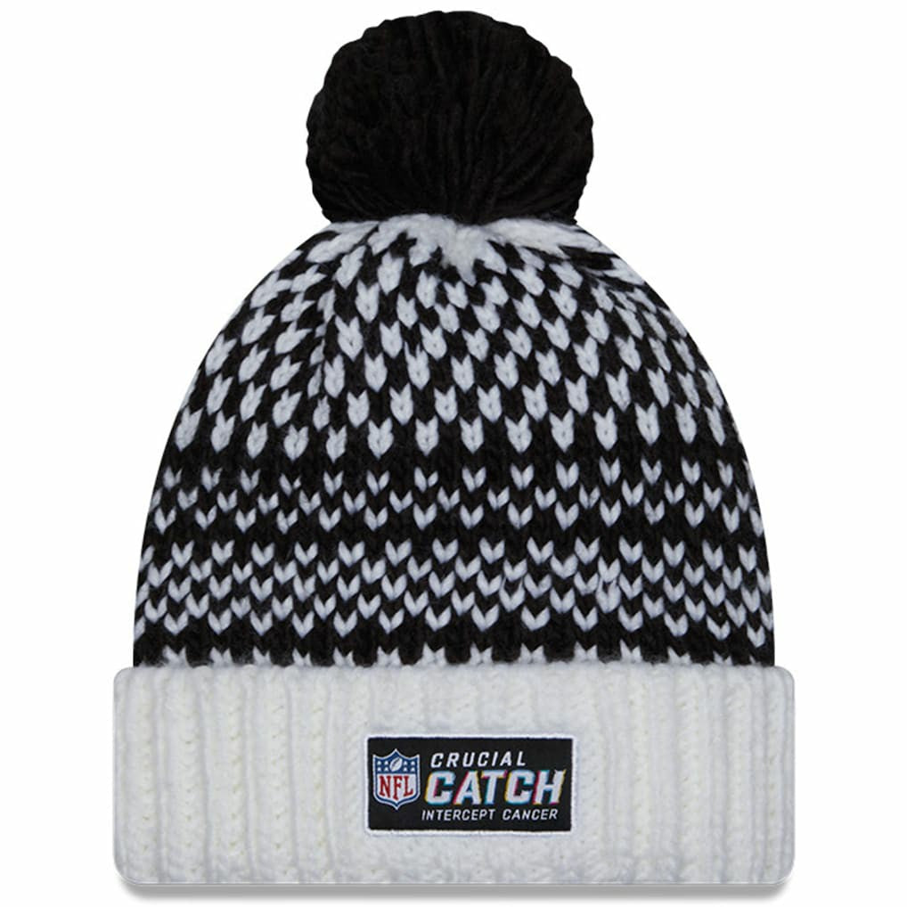 Las Vegas Raiders Women's 2023 NFL Crucial Catch Cuffed Pom Knit Hat | NFL US