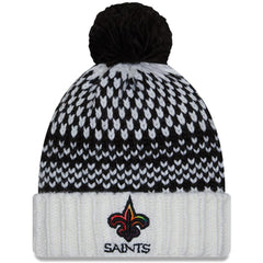 New Orleans Saints Women's 2023 NFL Crucial Catch Cuffed Pom Knit Hat | NFL Discount