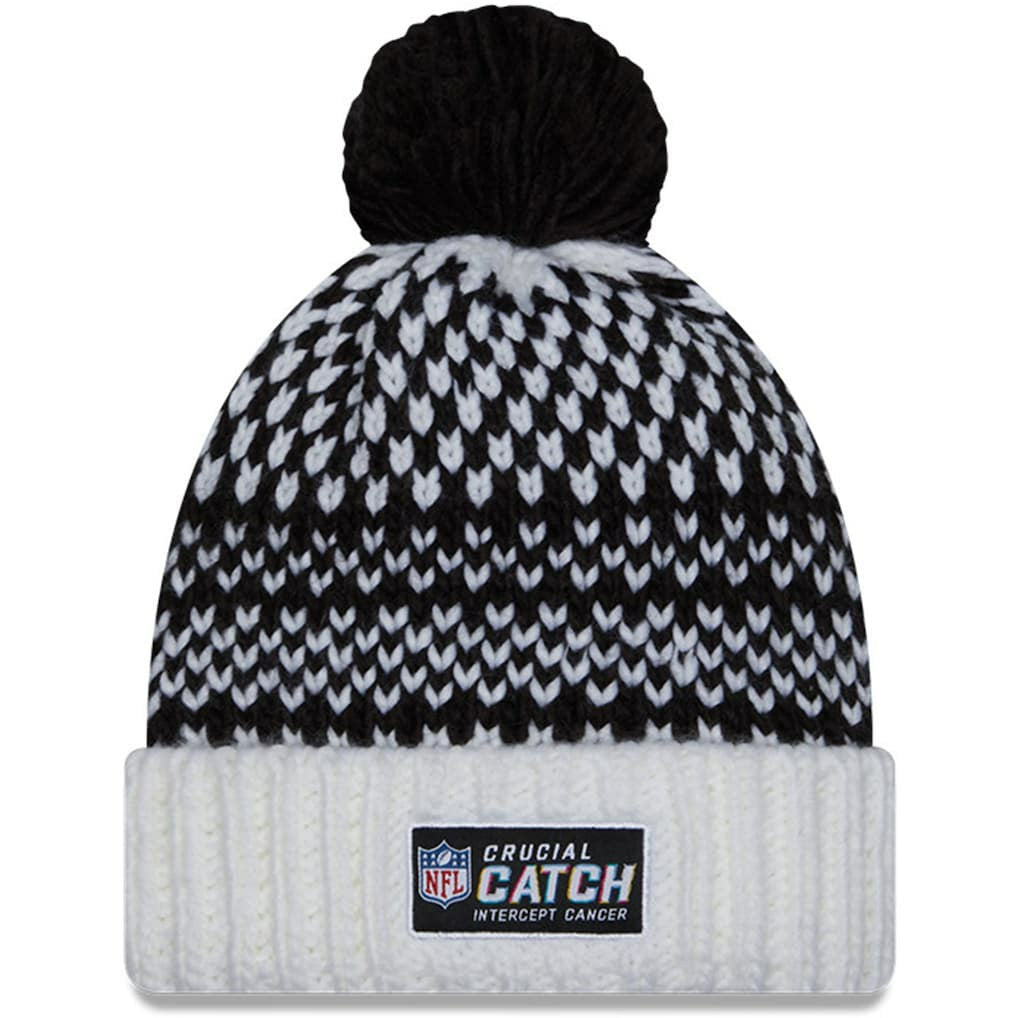 New Orleans Saints Women's 2023 NFL Crucial Catch Cuffed Pom Knit Hat | NFL Discount