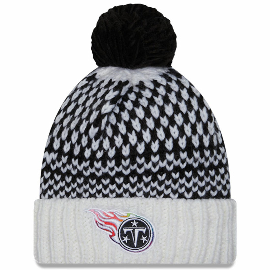 Tennessee Titans Women's 2023 NFL Crucial Catch Cuffed Pom Knit Hat | NFL Online
