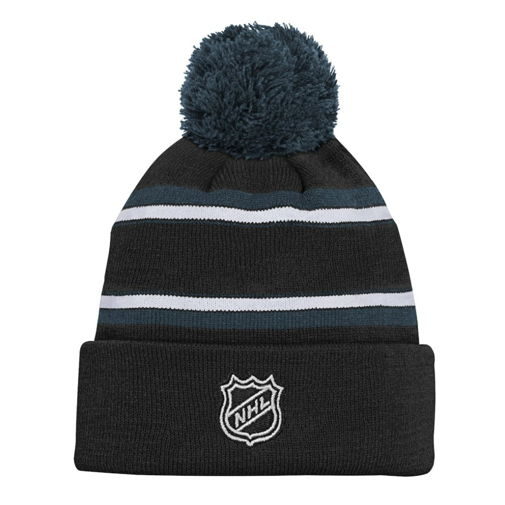 Vegas Golden Knights Youth Jacquard Cuffed Knit Hat with Pom -  NHL Hats