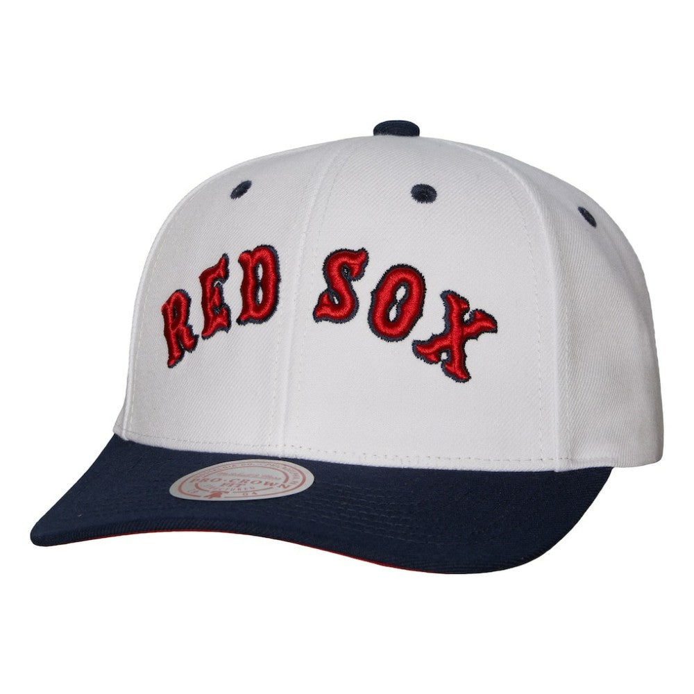 Boston Red Sox Mitchell & Ness Cooperstown Collection Pro Crown Snapback Hat - MLB Hats