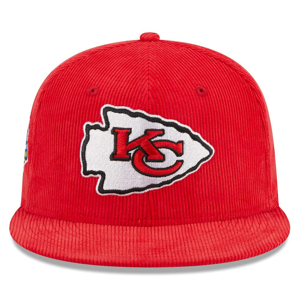 Kansas City Chiefs Throwback Cord 59FIFTY Fitted Hat | NFL Outlet
