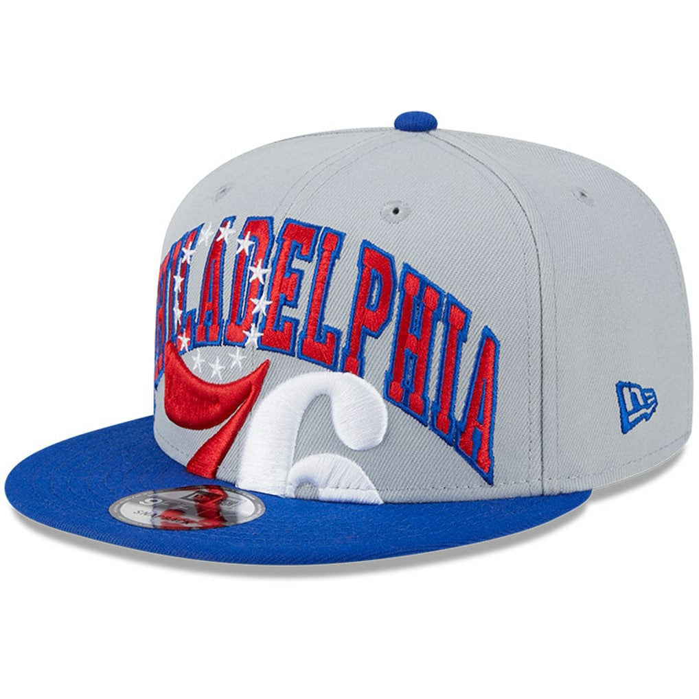 Gray/Royal Philadelphia 76ers Tip-Off Two-Tone 9FIFTY Snapback Hat | NBA
