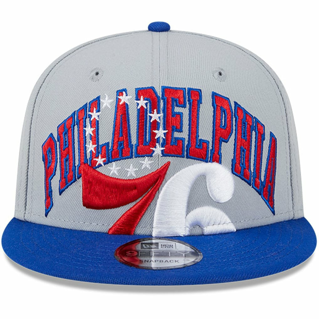 Gray/Royal Philadelphia 76ers Tip-Off Two-Tone 9FIFTY Snapback Hat | NBA