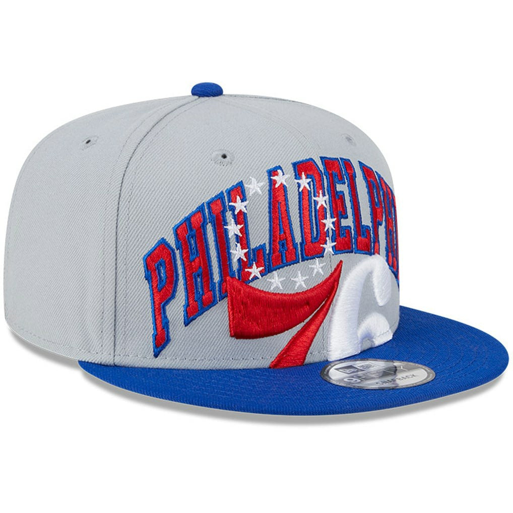 Gray/Royal Philadelphia 76ers Tip-Off Two-Tone 9FIFTY Snapback Hat | NBA