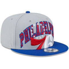 Gray/Royal Philadelphia 76ers Tip-Off Two-Tone 9FIFTY Snapback Hat | NBA