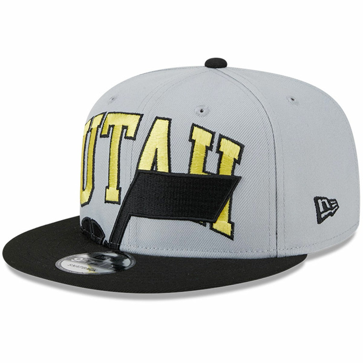 Gray/Black Utah Jazz Tip-Off Two-Tone 9FIFTY Snapback Hat | NBA
