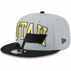 Gray/Black Utah Jazz Tip-Off Two-Tone 9FIFTY Snapback Hat | NBA