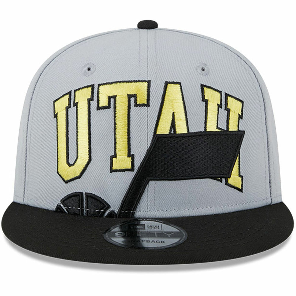 Gray/Black Utah Jazz Tip-Off Two-Tone 9FIFTY Snapback Hat | NBA