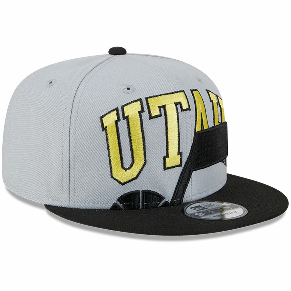 Gray/Black Utah Jazz Tip-Off Two-Tone 9FIFTY Snapback Hat | NBA