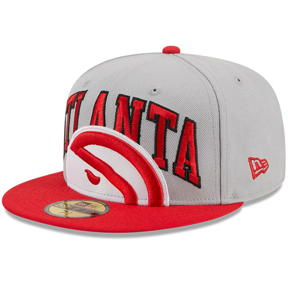 Gray/Red Atlanta Hawks Tip-Off Two-Tone 59FIFTY Fitted Hat | NBA