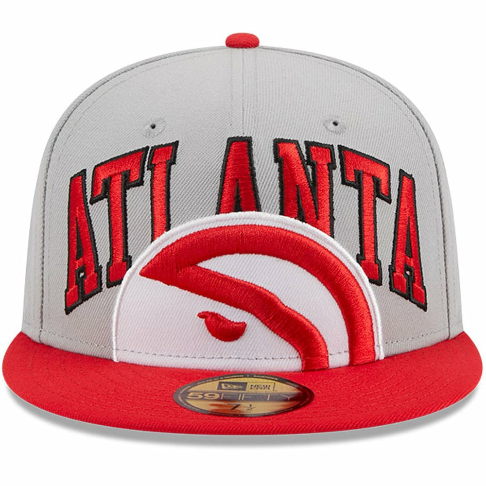 Gray/Red Atlanta Hawks Tip-Off Two-Tone 59FIFTY Fitted Hat | NBA