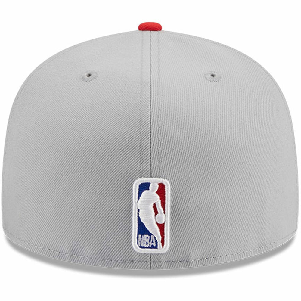 Gray/Red Atlanta Hawks Tip-Off Two-Tone 59FIFTY Fitted Hat | NBA