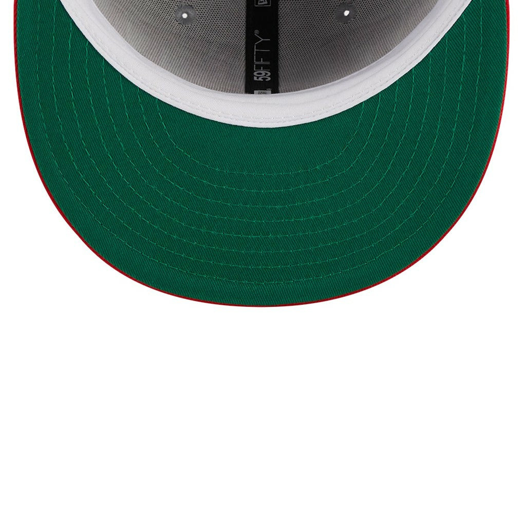 Gray/Red Atlanta Hawks Tip-Off Two-Tone 59FIFTY Fitted Hat | NBA