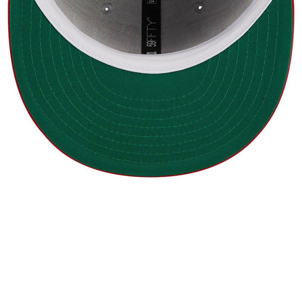 Gray/Red Atlanta Hawks Tip-Off Two-Tone 59FIFTY Fitted Hat | NBA