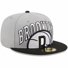 Gray/Black Brooklyn Nets Tip-Off Two-Tone 59FIFTY Fitted Hat | NBA