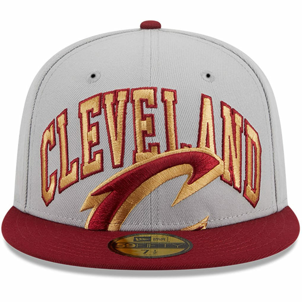 Gray/Wine Cleveland Cavaliers Tip-Off Two-Tone 59FIFTY Fitted Hat sale | NBA