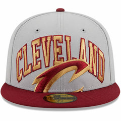 Gray/Wine Cleveland Cavaliers Tip-Off Two-Tone 59FIFTY Fitted Hat sale | NBA
