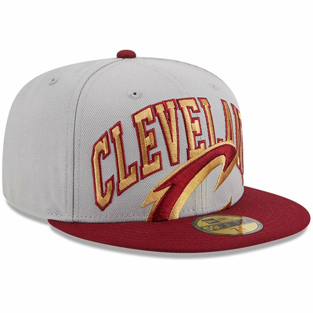 Gray/Wine Cleveland Cavaliers Tip-Off Two-Tone 59FIFTY Fitted Hat sale | NBA