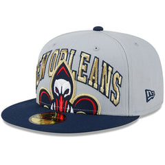 Gray/Navy New Orleans Pelicans Tip-Off Two-Tone 59FIFTY Fitted Hat | NBA