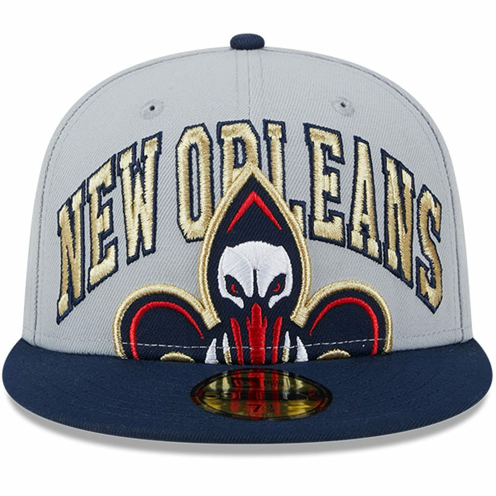 Gray/Navy New Orleans Pelicans Tip-Off Two-Tone 59FIFTY Fitted Hat | NBA
