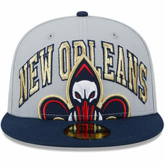 Gray/Navy New Orleans Pelicans Tip-Off Two-Tone 59FIFTY Fitted Hat | NBA