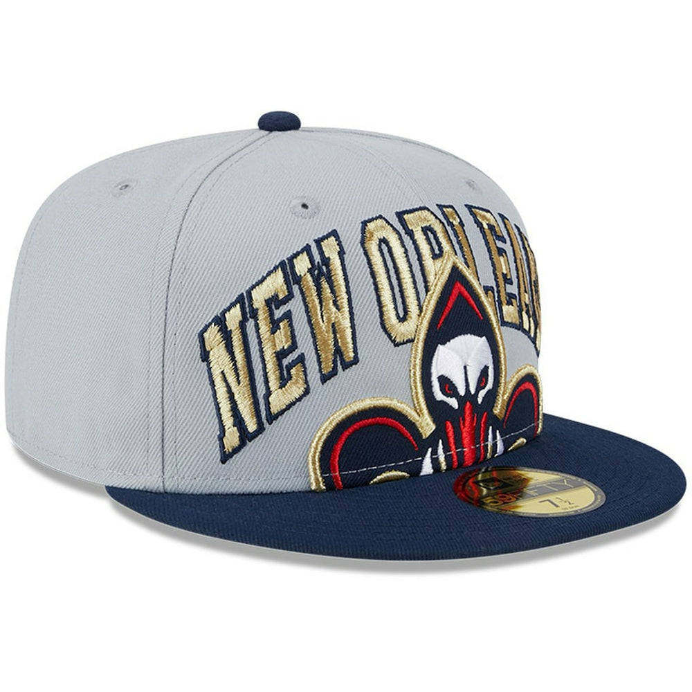 Gray/Navy New Orleans Pelicans Tip-Off Two-Tone 59FIFTY Fitted Hat | NBA