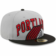 Gray/Black Portland Trail Blazers Tip-Off Two-Tone 59FIFTY Fitted Hat | NBA