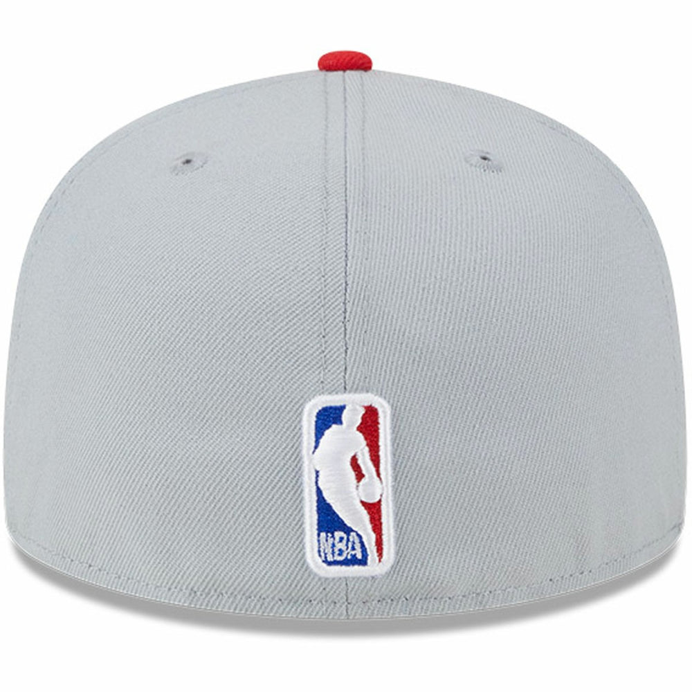 Gray/Red Toronto Raptors Tip-Off Two-Tone 59FIFTY Fitted Hat | NBA