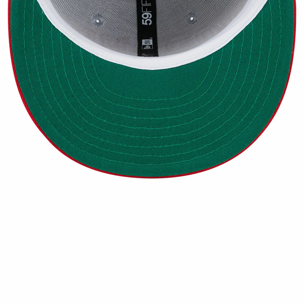 Gray/Red Toronto Raptors Tip-Off Two-Tone 59FIFTY Fitted Hat | NBA