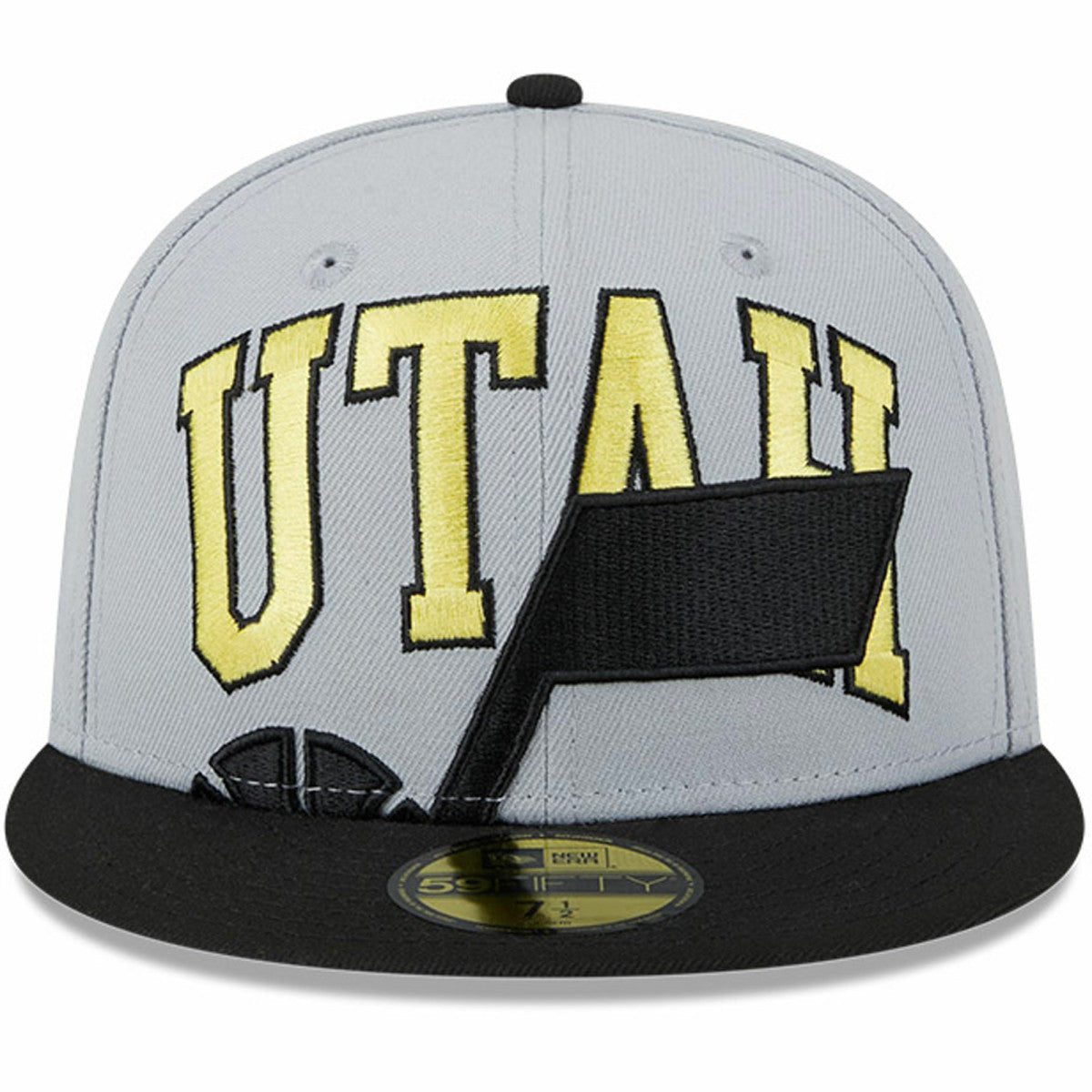 Gray/Black Utah Jazz Tip-Off Two-Tone 59FIFTY Fitted Hat | NBA