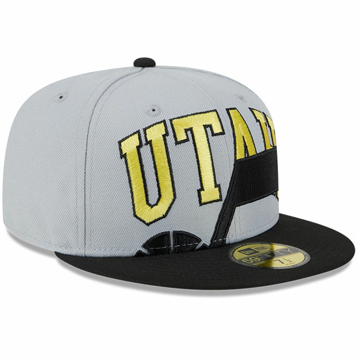 Gray/Black Utah Jazz Tip-Off Two-Tone 59FIFTY Fitted Hat | NBA