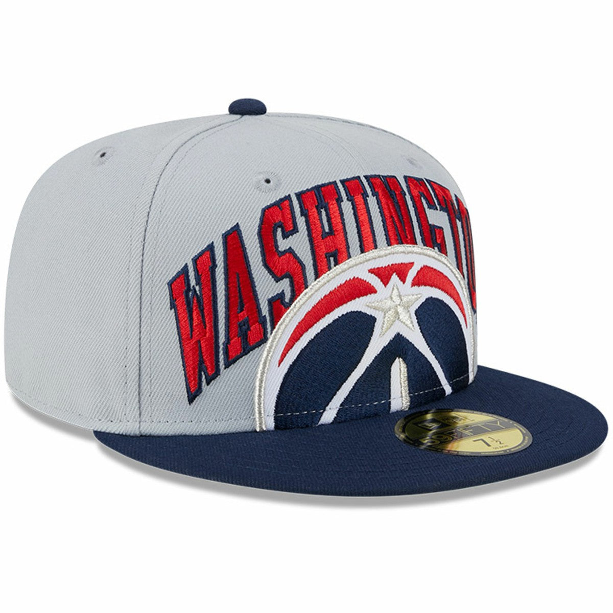 Gray/Navy Washington Wizards Tip-Off Two-Tone 59FIFTY Fitted Hat | NBA