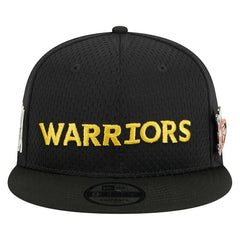 Black Golden State Warriors Post-Up Pin Mesh 9FIFTY Snapback Hat sale | NBA