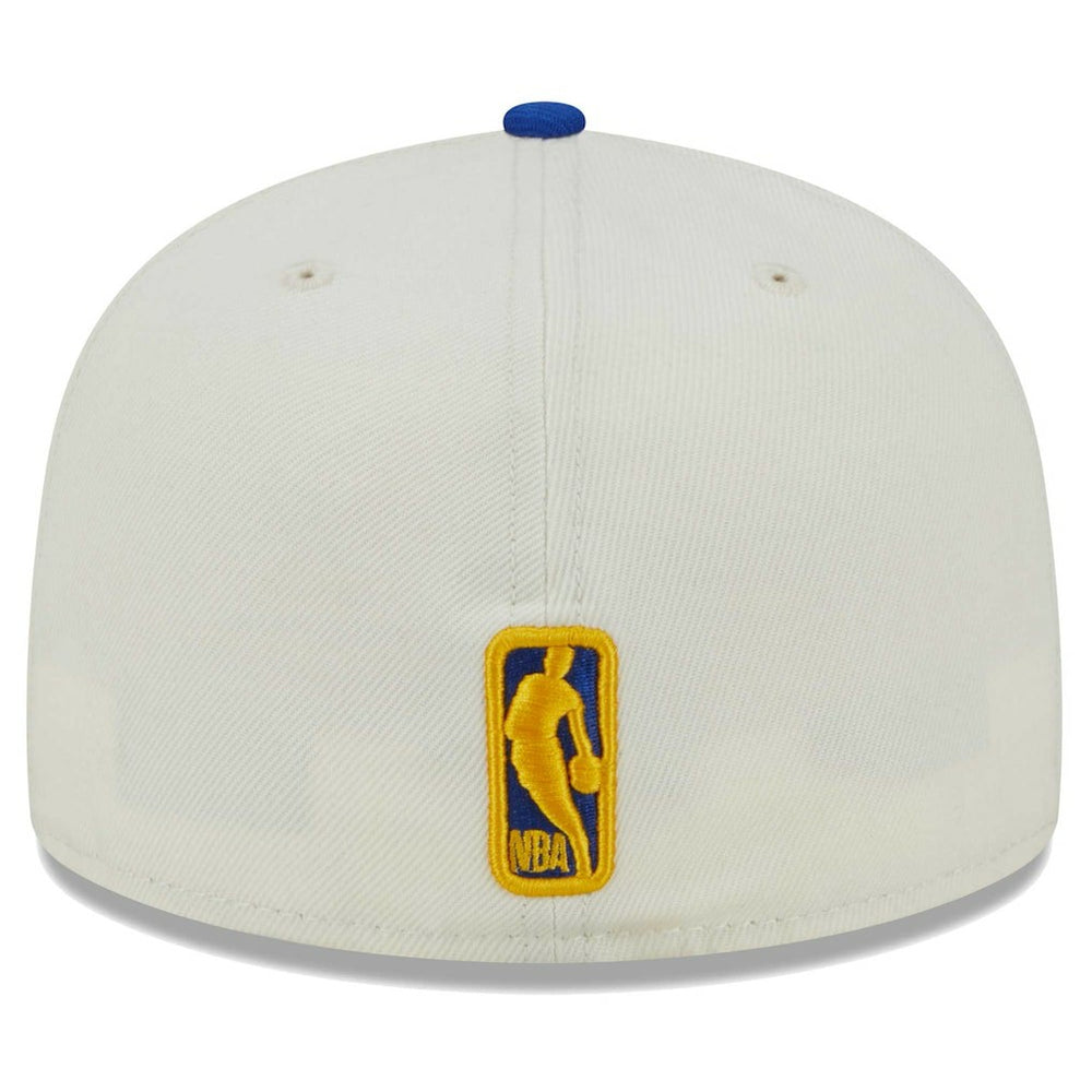 Cream Golden State Warriors Piped Pop Panel 59FIFTY Fitted Hat sale | NBA