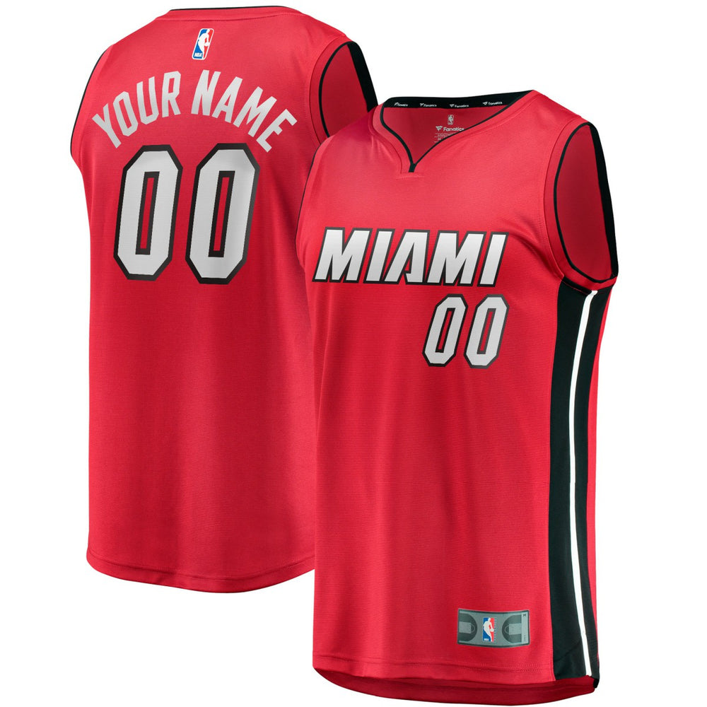 Red Miami Heat Fast Break Custom Jersey | NBA