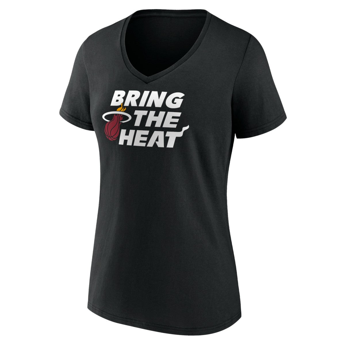 Black Miami Heat Women's Team Pride V-Neck T-Shirt | NBA