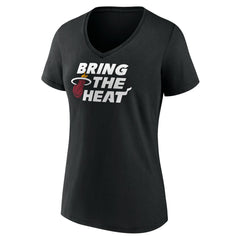 Black Miami Heat Women's Team Pride V-Neck T-Shirt | NBA