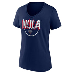 Navy New Orleans Pelicans Women's Team Pride V-Neck T-Shirt | NBA