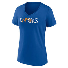 Blue New York Knicks Women's Team Pride V-Neck T-Shirt | NBA